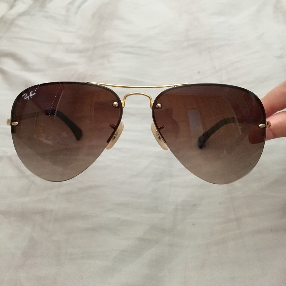 Ray-Ban brown gradient aviators