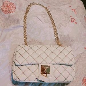 Betsey Johnson quilted rainbow handbag