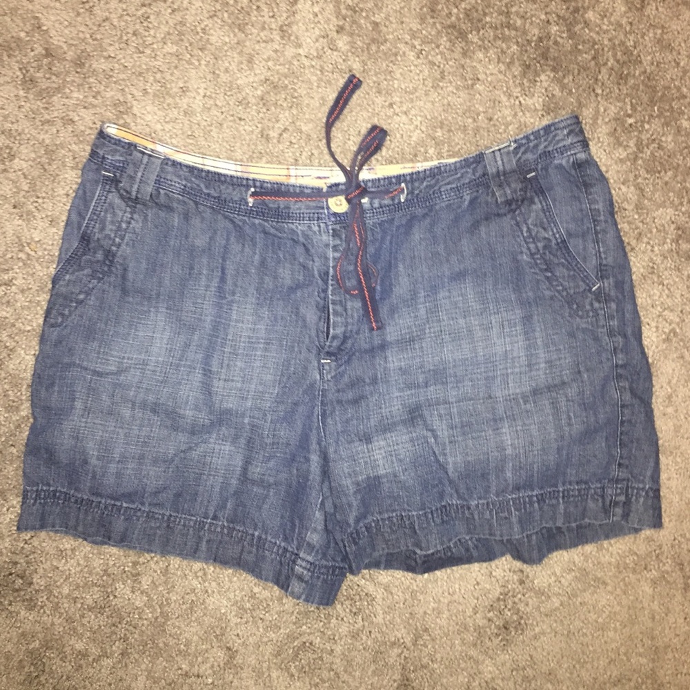 Blue jean shorts