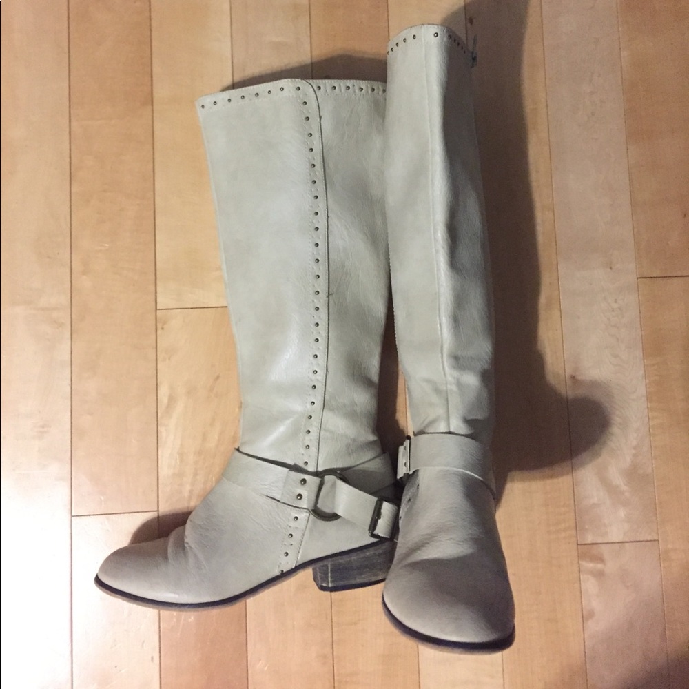 Cream Riding Boots