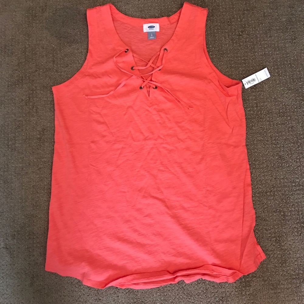 Old Navy Relaxed Lace-Up Tank. Size L