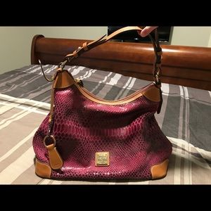 Dooney and Burke snake embossed purse
