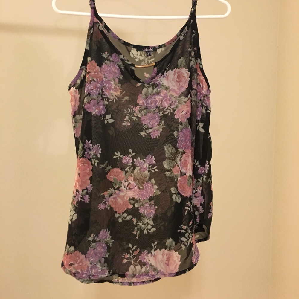 Perfect see-through floral cami!