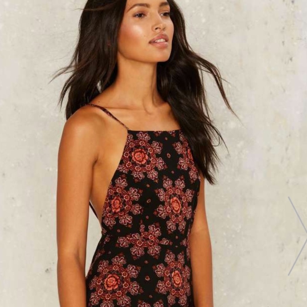 New With Tags Floral Backless Dress