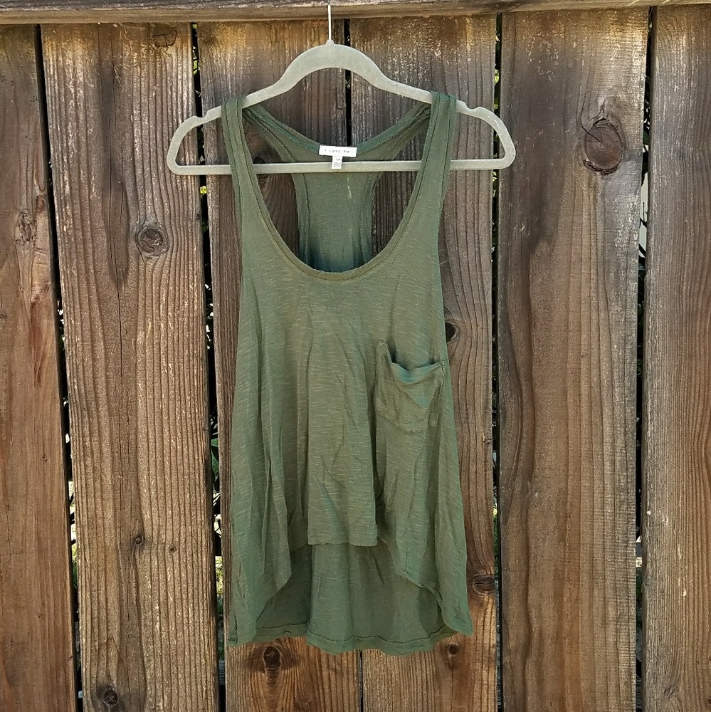 F21 hunter green tank top SMALL