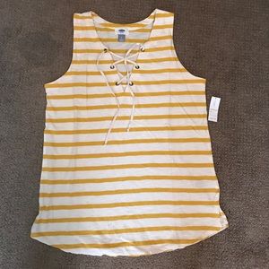 Old Navy Relaxed Lace-Up Tank. Size L