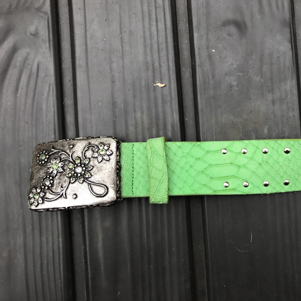 Berge Vera Pelle Faux Alligator Bels