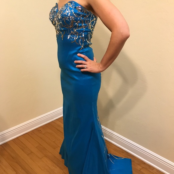 Sweetheart Top Mermaid Jump Dress - Picture 1 of 3