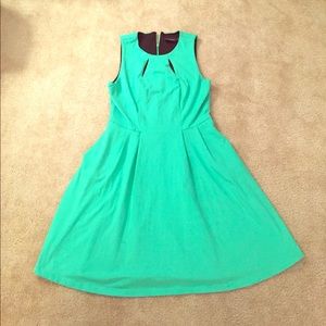 Green Fit and Flare Dress