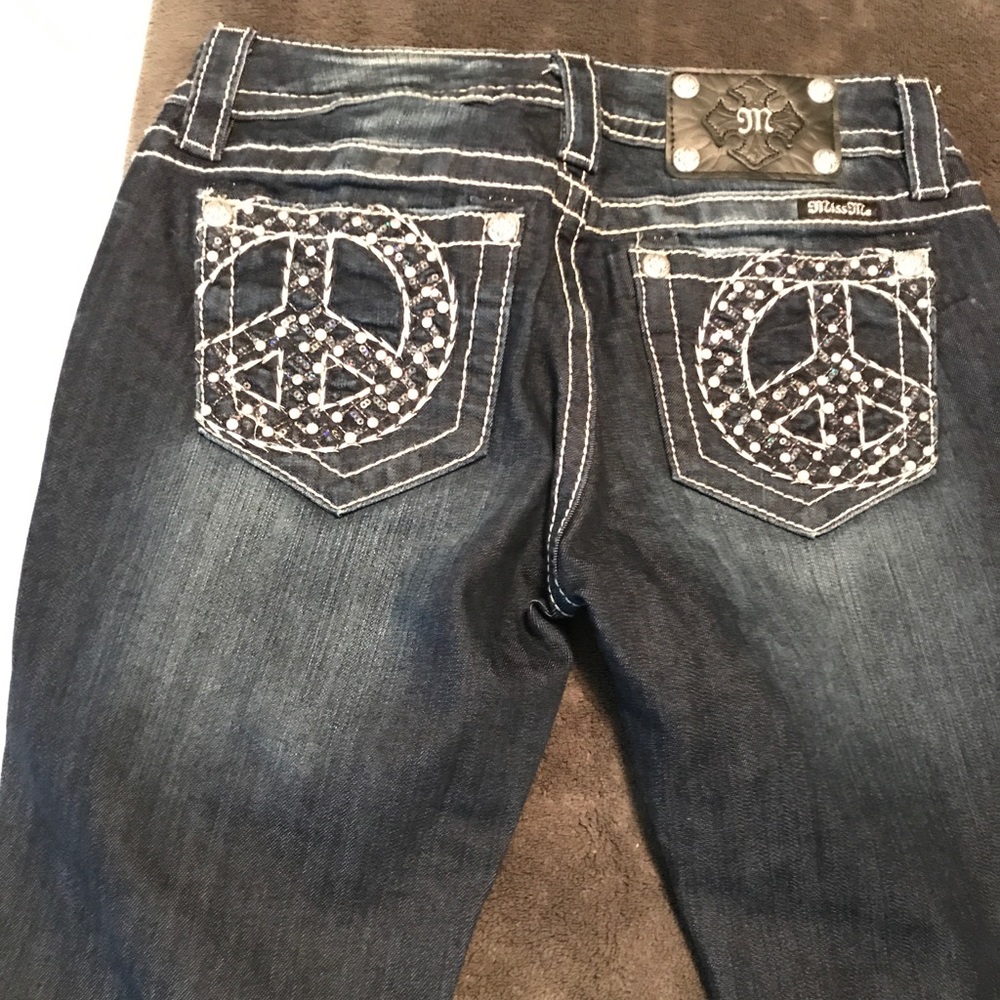 Miss Me Peace Sign Size 27/34