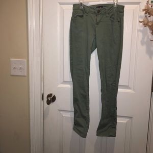 Red camel army green jeans