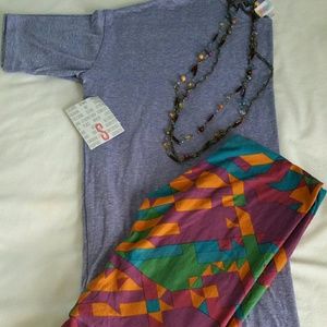 Lularoe Outfit Small Solid Irma NWT & OS Leggings