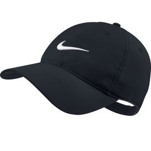 Nike Tech PGA Swoosh Adjustable Black Hat Cap