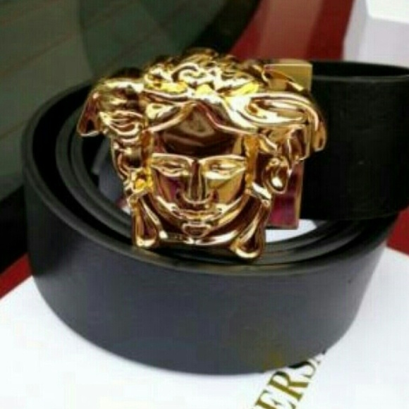 Authentic Versace leather belt 17921348_40372026_600.jpg main image 4