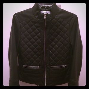 Kenneth Cole Leather Moto Jacket