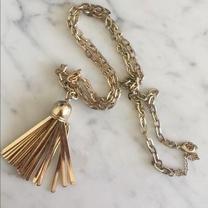  Bauble Bar Gold Tassel Necklace 