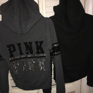 2 Victoria's Secret PINK zip up hoodies / jackets