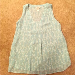 Patterned Sleeveless Blouse