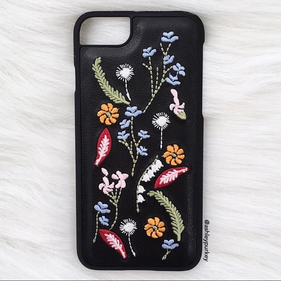 dainty floral embroidered iPhone 7 case - Picture 2 of 3
