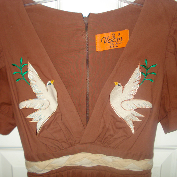 Voom by Joy Han Bird Dress - Small - Picture 3 of 4