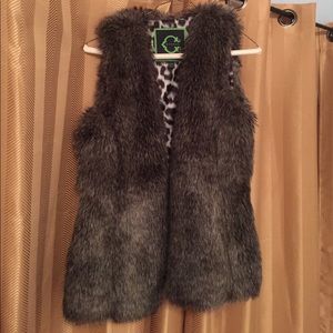 C. Wonder Fur vest- gray
