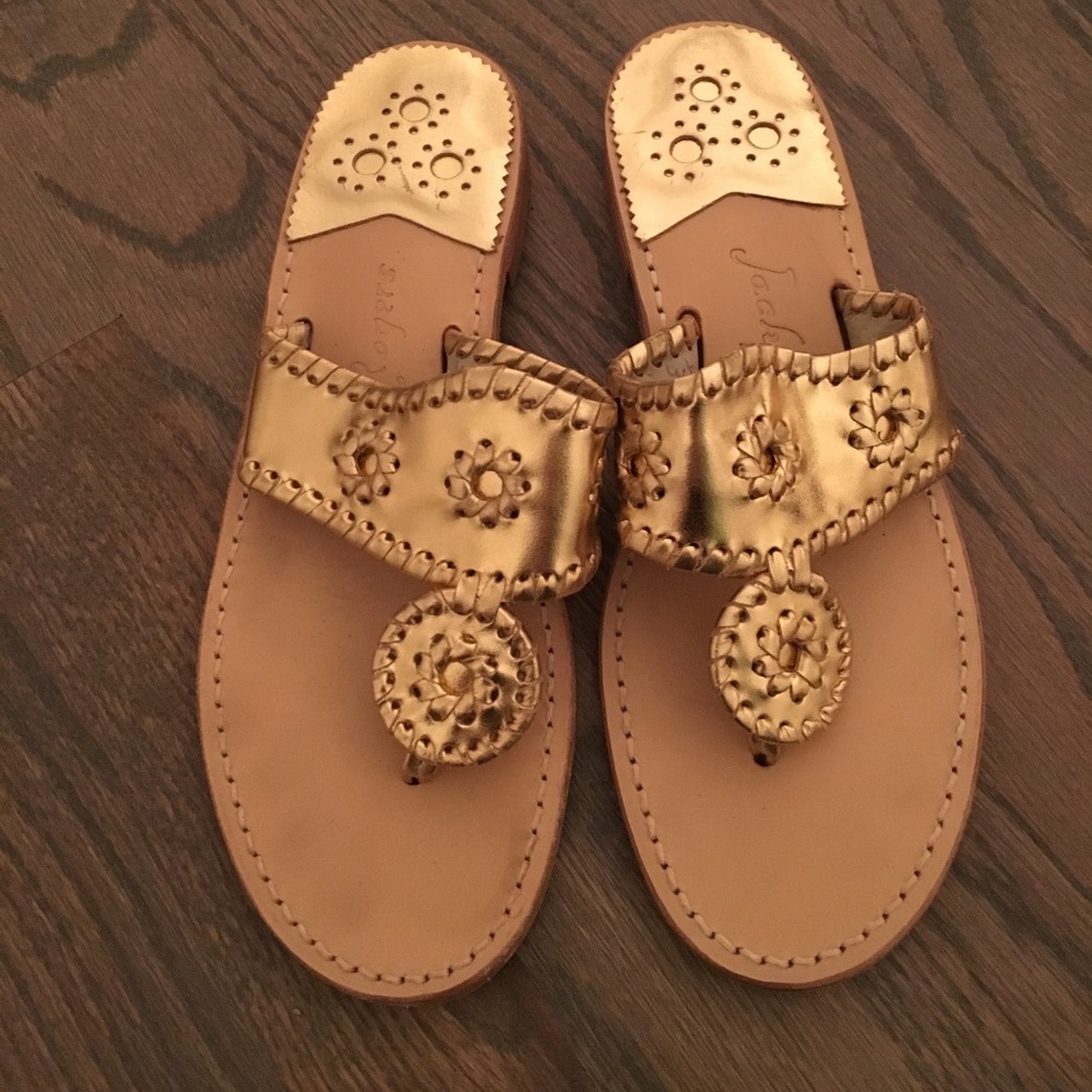Jack Roger's Gold sandals size 7