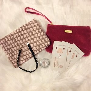 ✨Ipsy pouch & shadow & blackhead nose patch lot✨