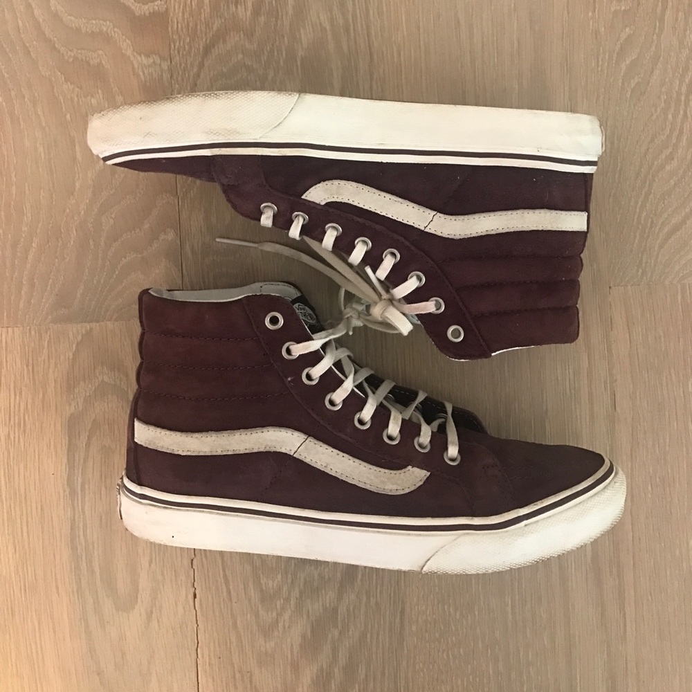 Vans Sk8-Hi, burgundy suede
