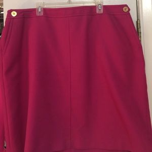 Talbots woman size 22w hot pink skirt