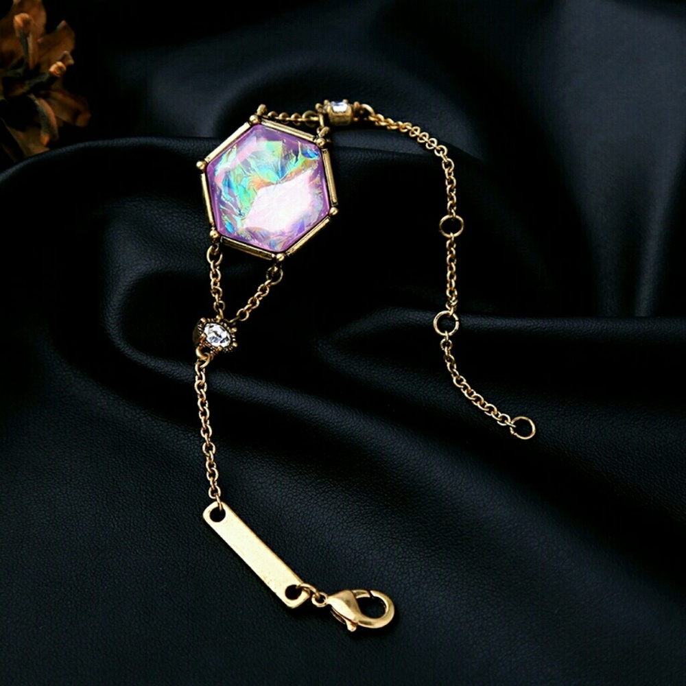 Geometric luminous bracelet boho iridescent - Picture 4 of 4