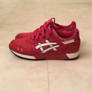 Men's Asics Gel-Lyte III Red Bandana Sneakers
