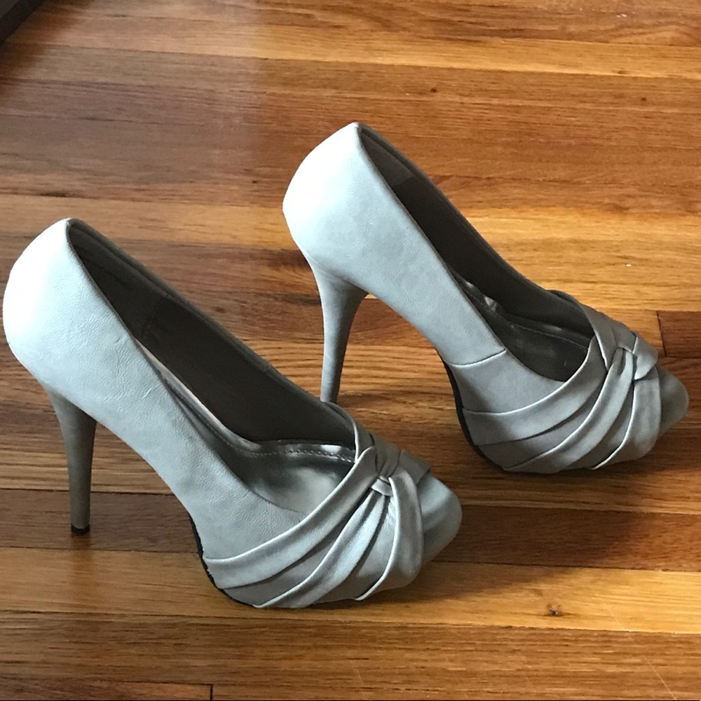 Peep-Toe Platform Heels