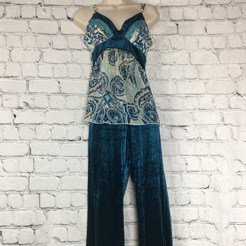 Bisou Bisou by Michele Bohbot 2 pic pj set teal