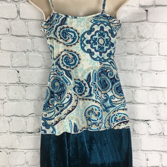 Bisou Bisou by Michele Bohbot 2 pic pj set teal - Picture 4 of 4