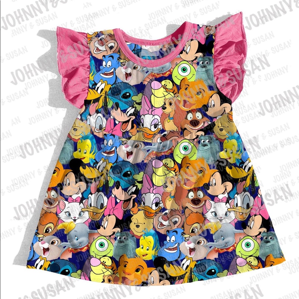 Little Girls Disney characters dress