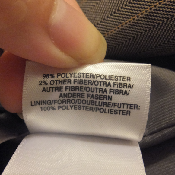 Gray Blazer with Cream and Gray Pinstripes - Picture 8 of 8