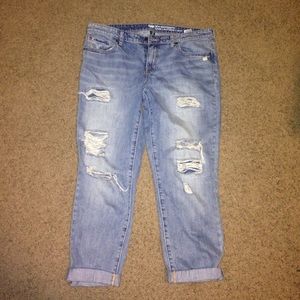 Gap Ripped Boyfriend Jeans