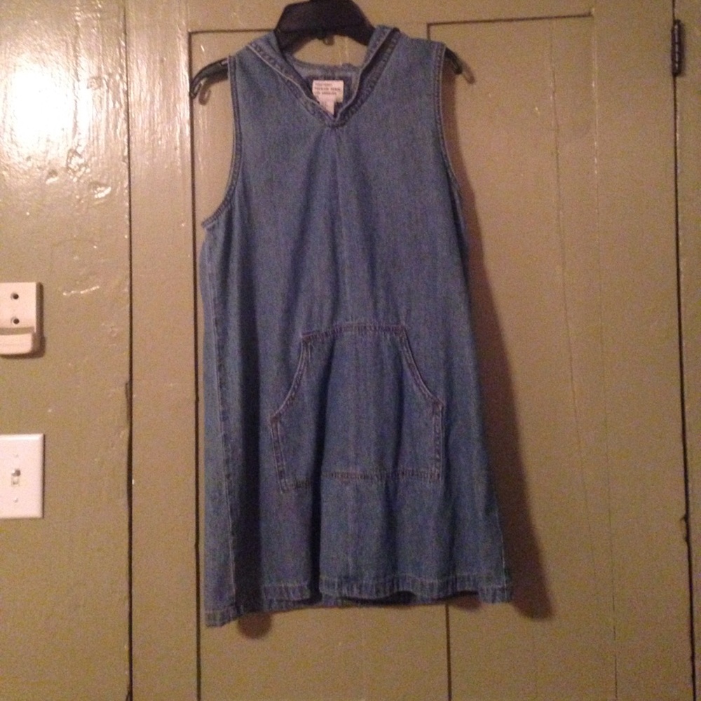Forever 21 denim mini dress with front pocket