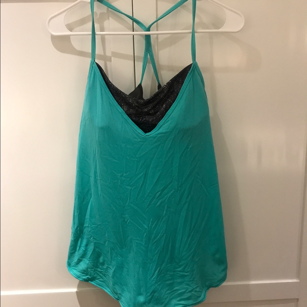 Lulu tank with built in sports bra