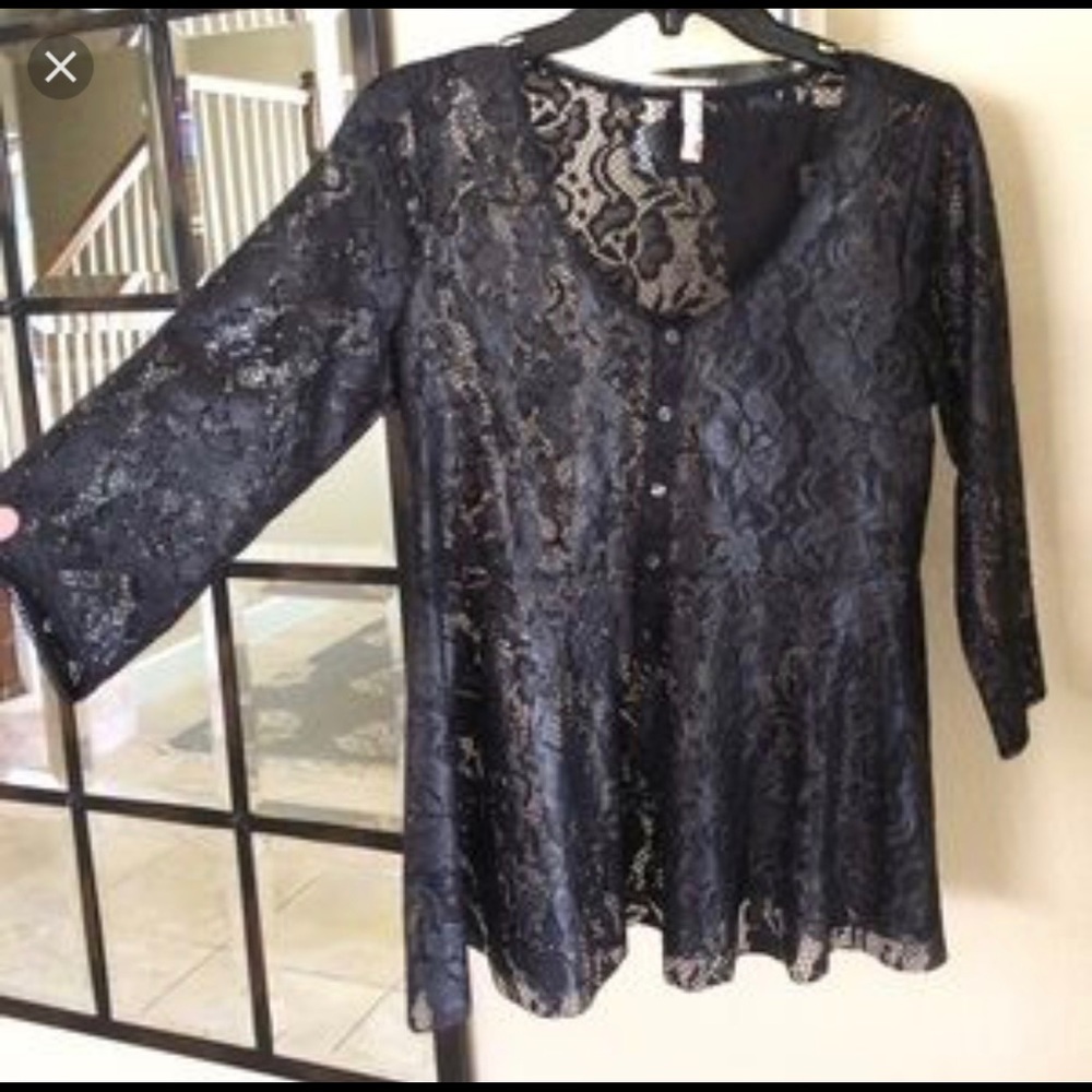 Free People peplum lace top. NWOT 3 for $25