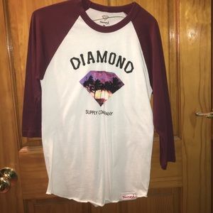 Diamond 3/4 sleeve tshirt