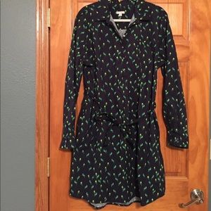 Gap shirt dress, xxl bird print!