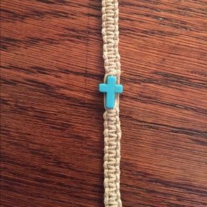 Handmade hemp anklet