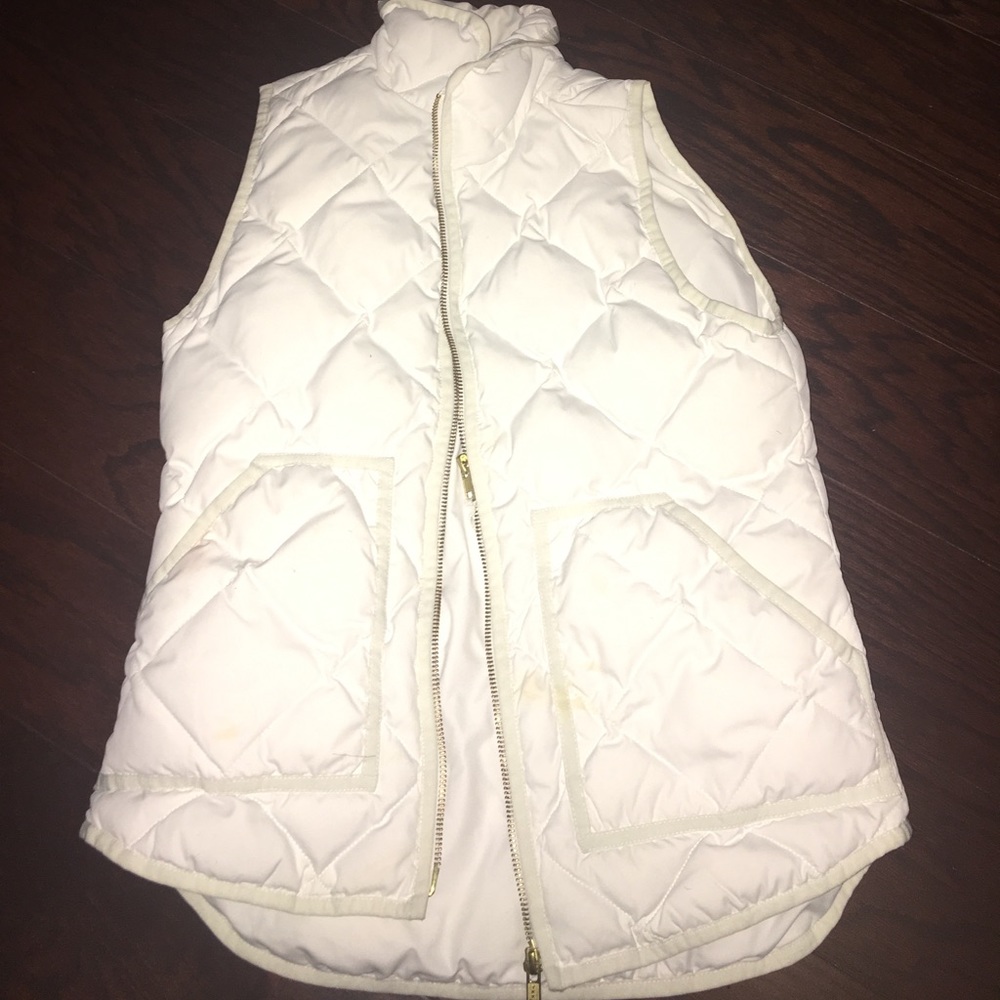 white jcrew vest