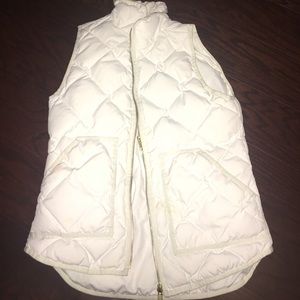 white jcrew vest