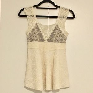 Free People Lace Blouse