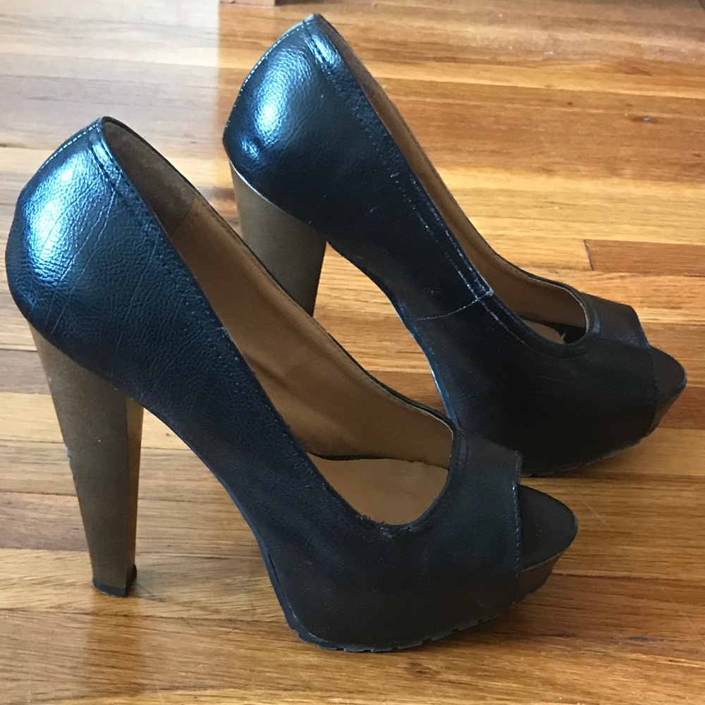 Open-Toe Platform Heels