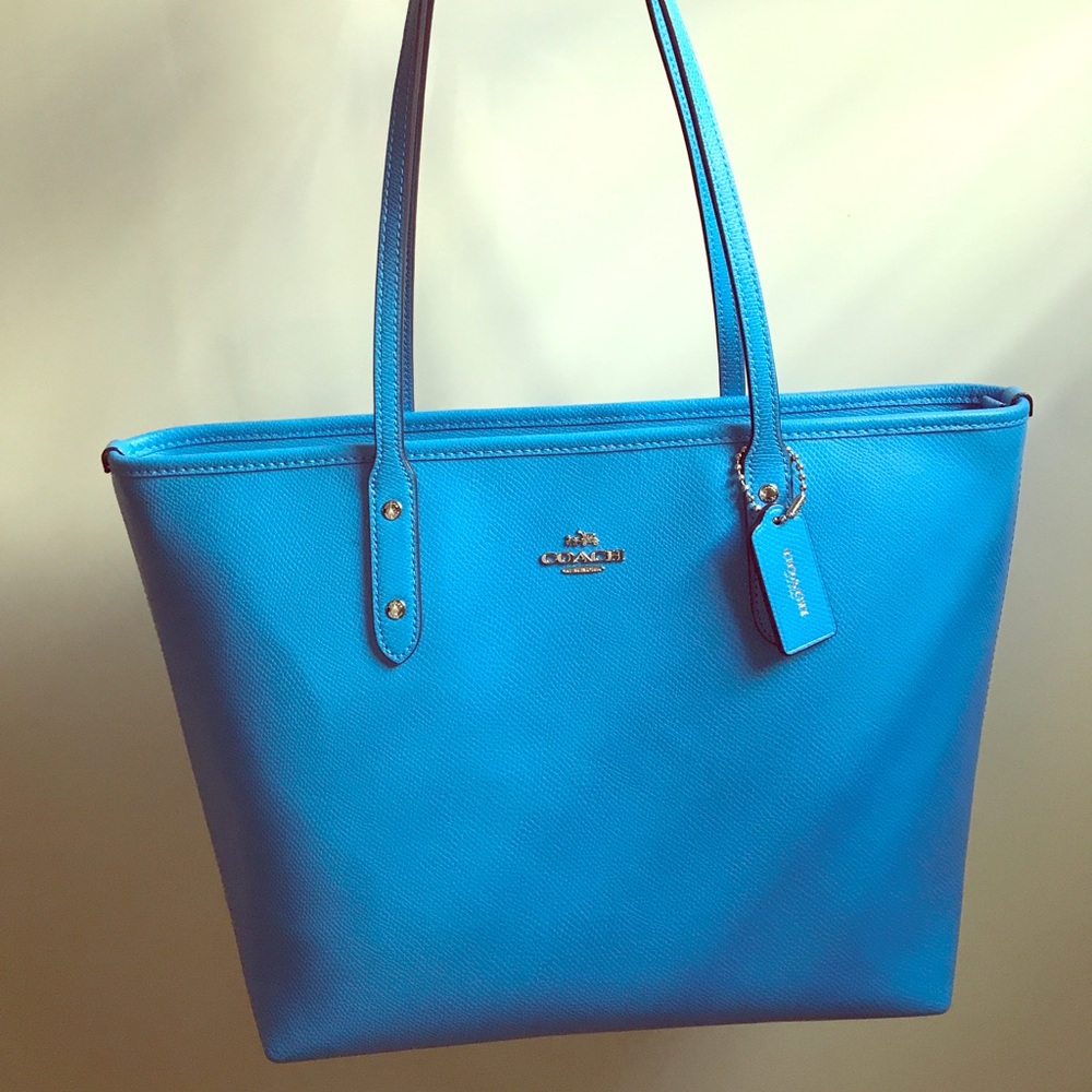 Coach Blue Bag - only used once!