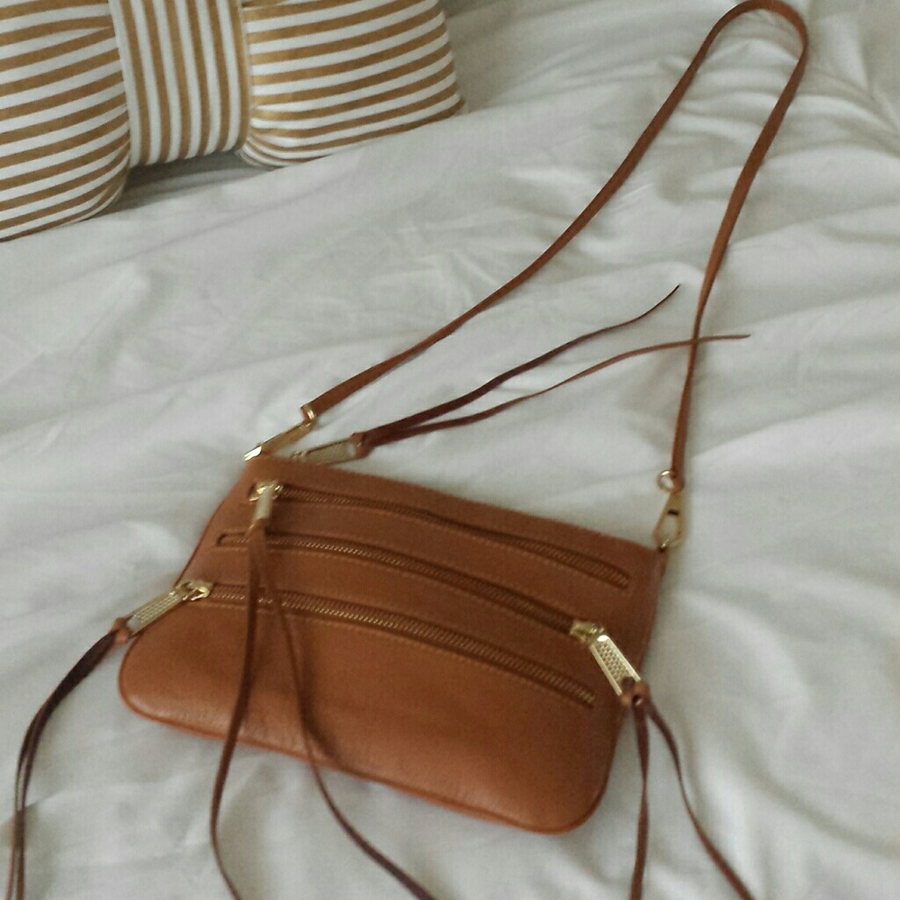 Authentic Rebecca Minkoff Camel zippy handbag