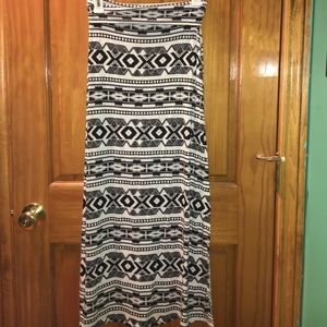 Patterned Maxi Skirt